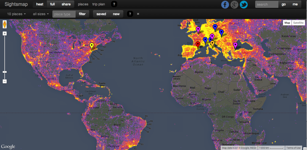 This week in lifelogging: more than that, tracking with OptimizeMe and Google's most photographed cities