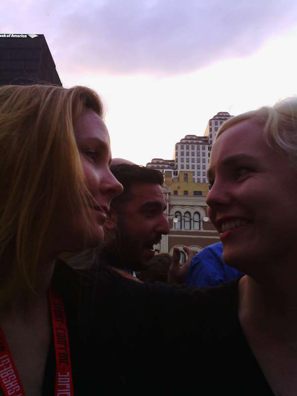 Charlotte Sundåker and Martina Elm at the rooftop party hosted by TrySwedish